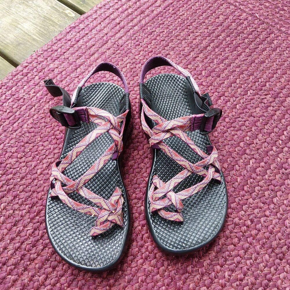 Chaco ZX2 Classic Women's Athletic Hiking Sandals Water Shoe Purple Geo Sz 7